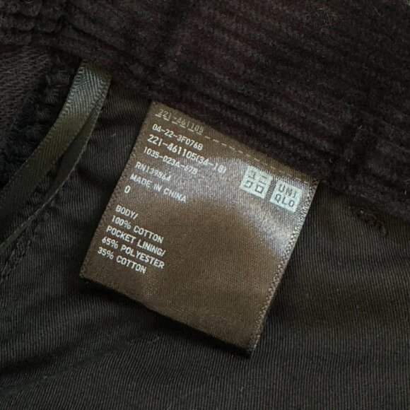 Uniqlo C Black Corduroy Wide Pants - Picture 5 of 5